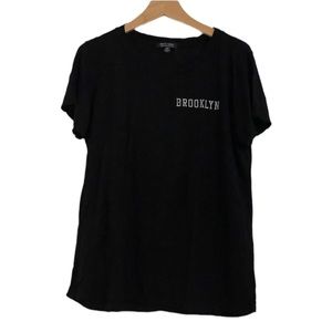 American Eagle Soft Brooklyn Map T-Shirt in Black Size XL